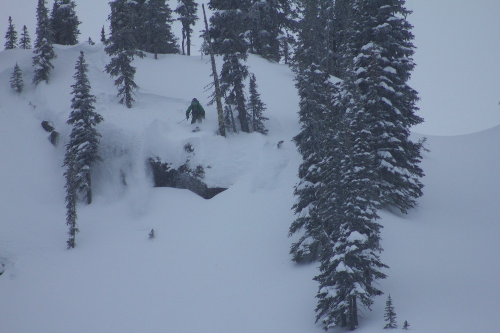 Yours truly finding some rocks to jump